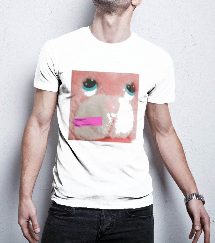 Royel Otis Hickey Album Pink Fluffy Bunny Face T-Shirt
