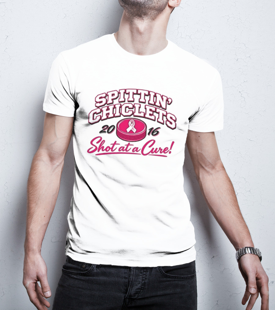 Spittin Chiclets Breast Cancer 2016 Shot At A Cure T-Shirt