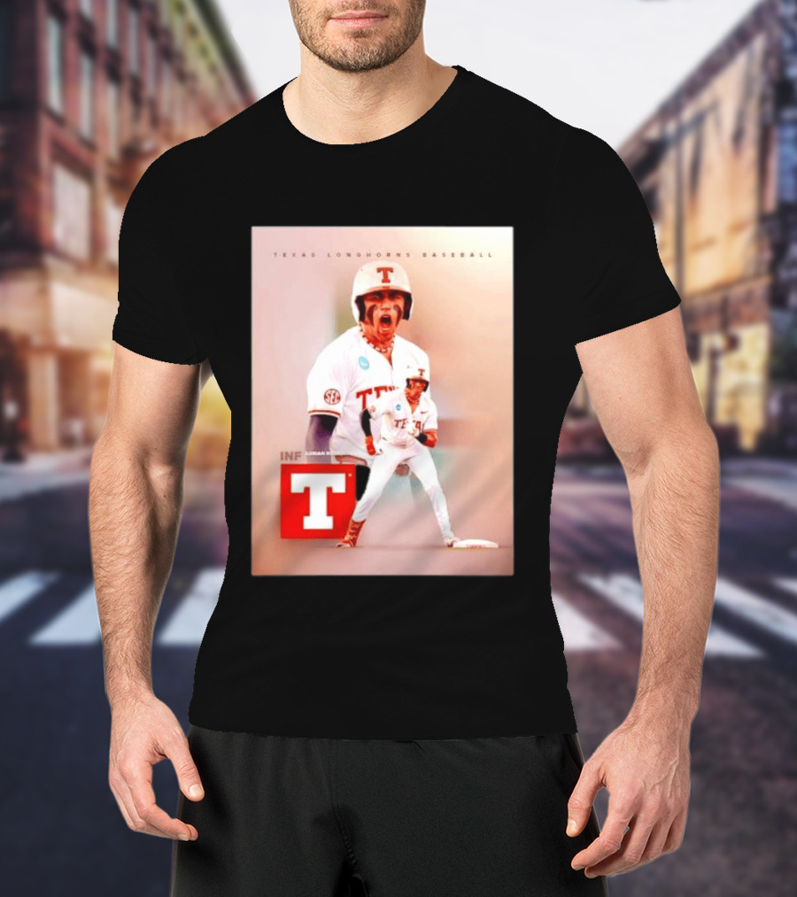 Adrian Rodriguez INF Texas Longhorns Baseball Team T-Shirt