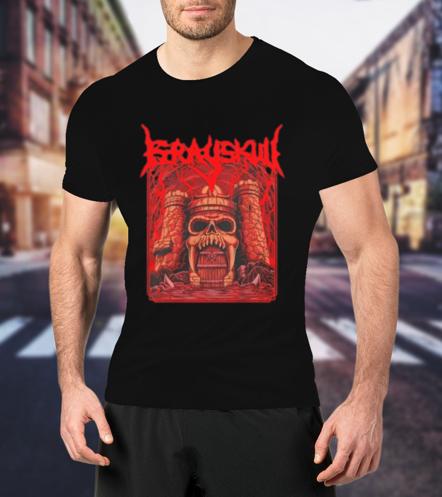 Grayskull Castle Masters Of The Universe He Man Skeletor Power Sword T-Shirt