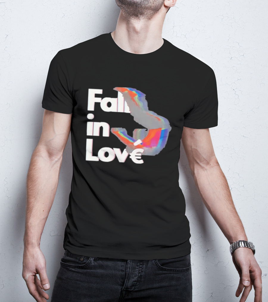 Fall In Love Rainbow Abstract T-Shirt