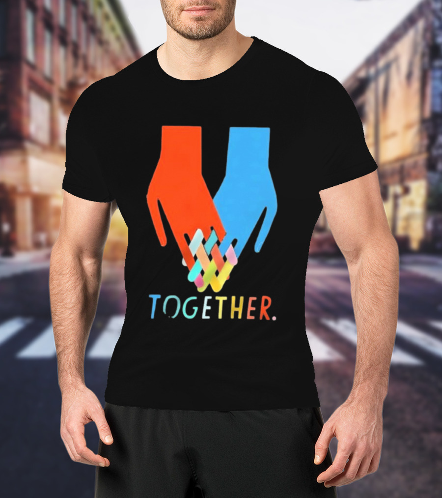 Interlocking Hands Unity Concept Together T-Shirt
