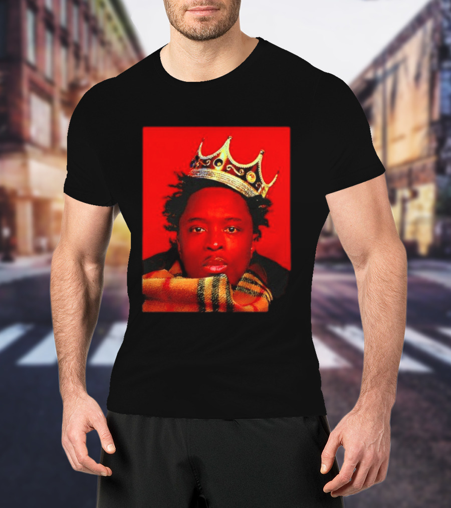 Notorious B.I.G. King Of New York Crowned Burberry Scarf T-Shirt