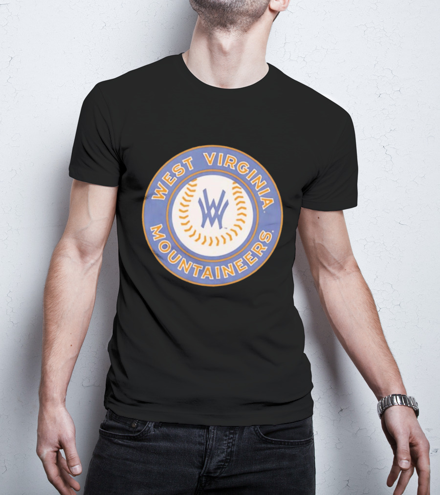 West Virginia Mountaineers NCAA Baseball Circular T-Shirt