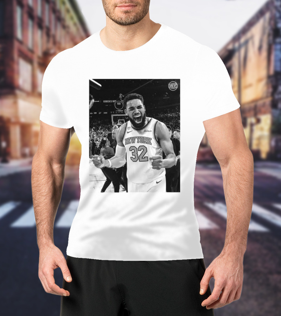 Knicks Nation Loud And Proud New York Basketball Karl Anthony Towns Celebration T-Shirt