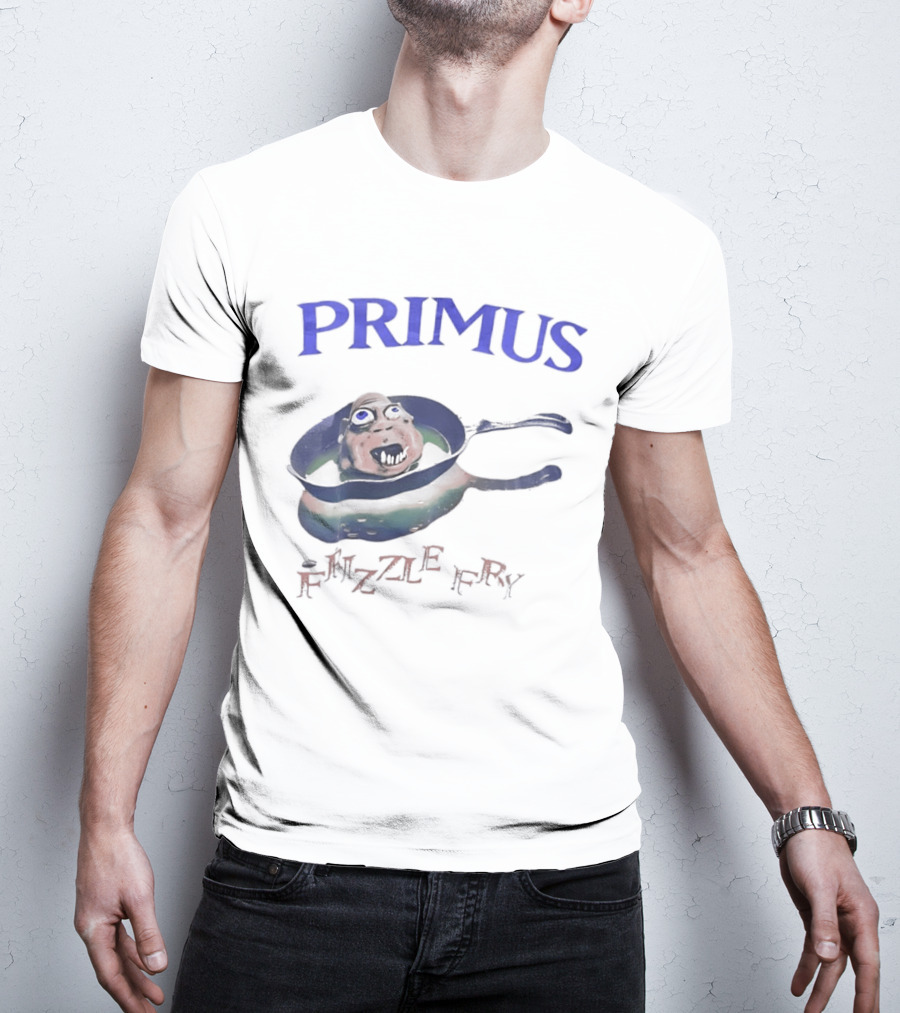 PRIMUS Frizzle Fry Album Art Pan With Face T-Shirt