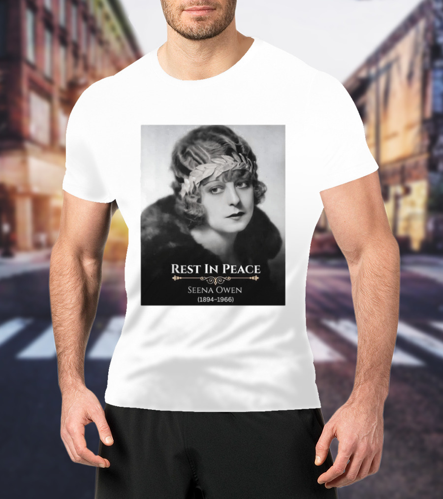 Rest In Peace Seena Owen 1894 1966 Memorial Tribute Vintage Photography T-Shirt