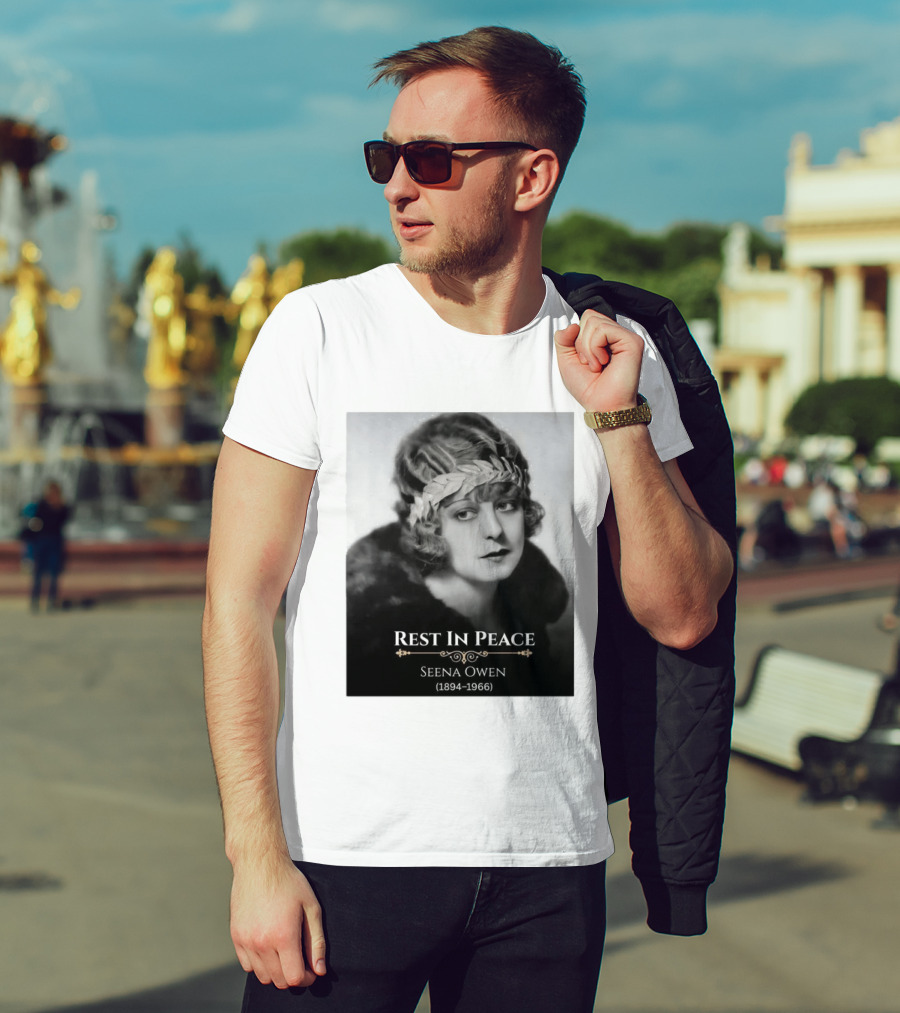 Rest In Peace Seena Owen 1894 1966 Memorial Tribute Vintage Photography T-Shirt
