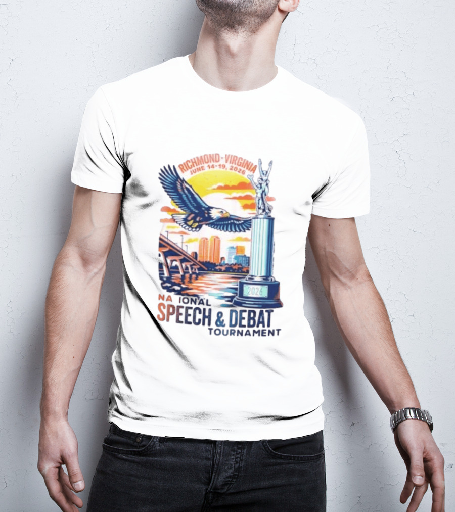 Richmond Virginia National Speech And Debate Tournament June 14 19 2026 Eagle Bridge Statue T-Shirt