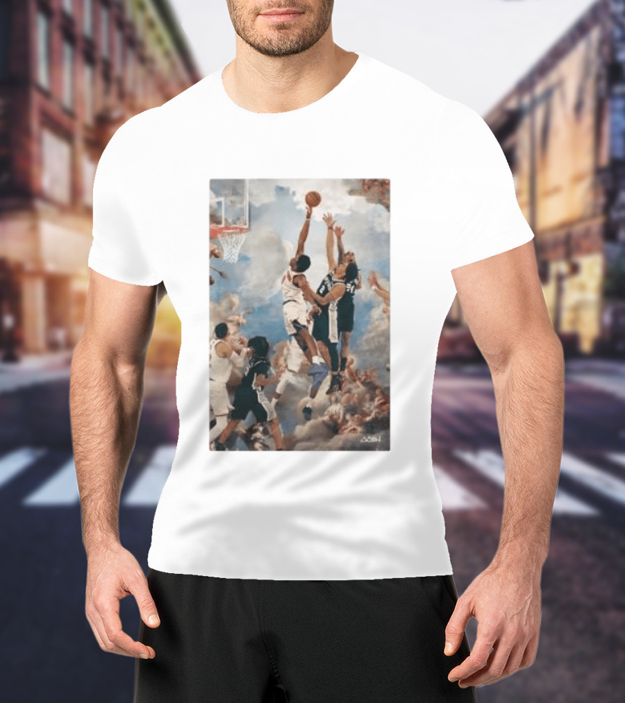 OG Anunoby Slam Dunk Basketball Masterpiece With Cloud T-Shirt