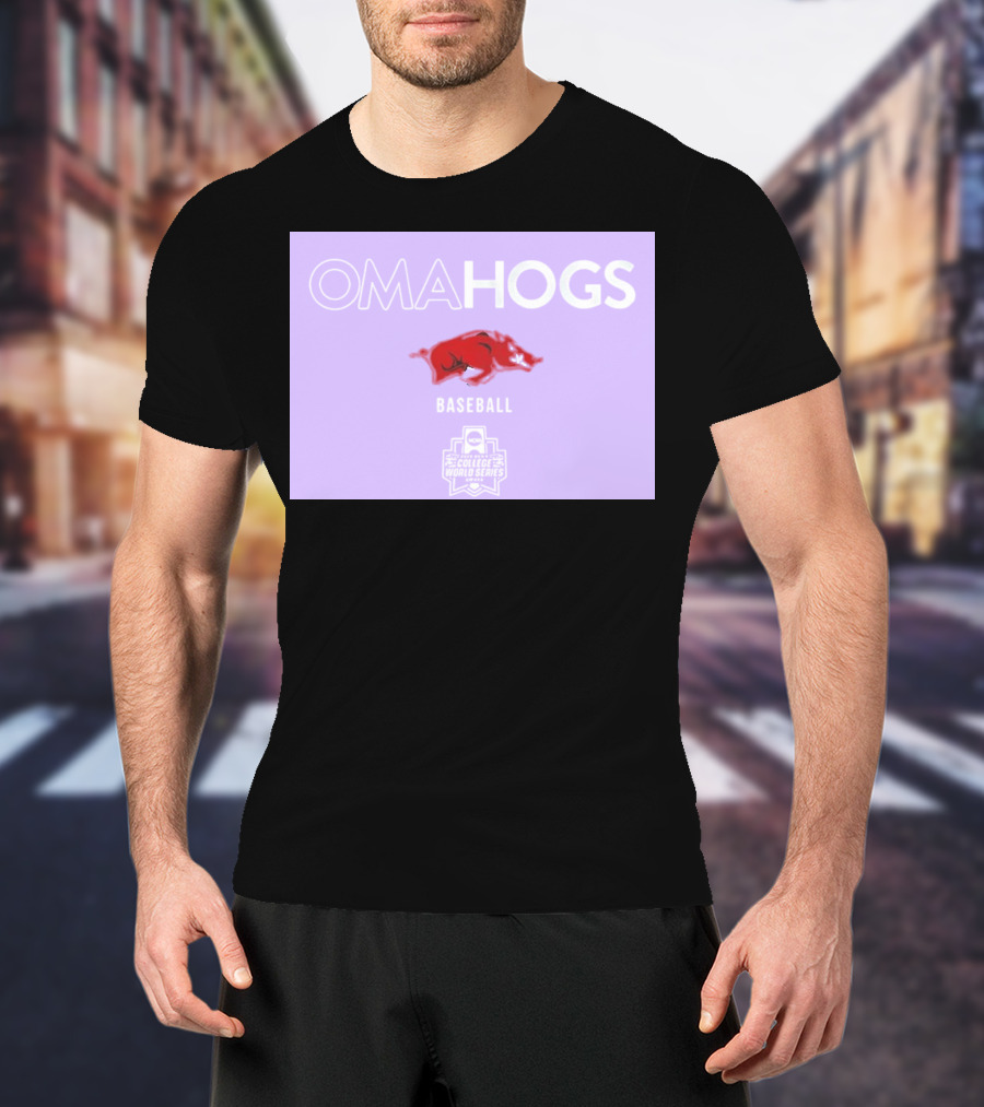 Omahogs Baseball Arkansas 2026 NCAA College World Series T-Shirt
