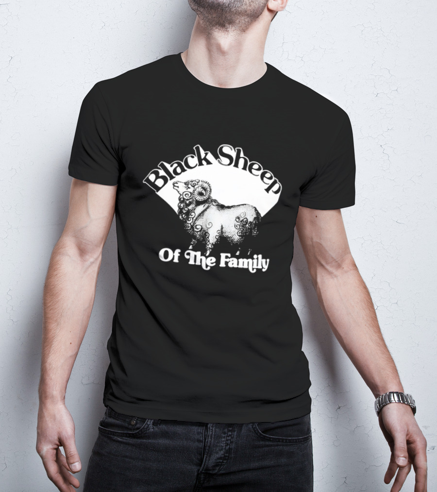Black Sheep Of The Family Playful Sheep T-Shirt