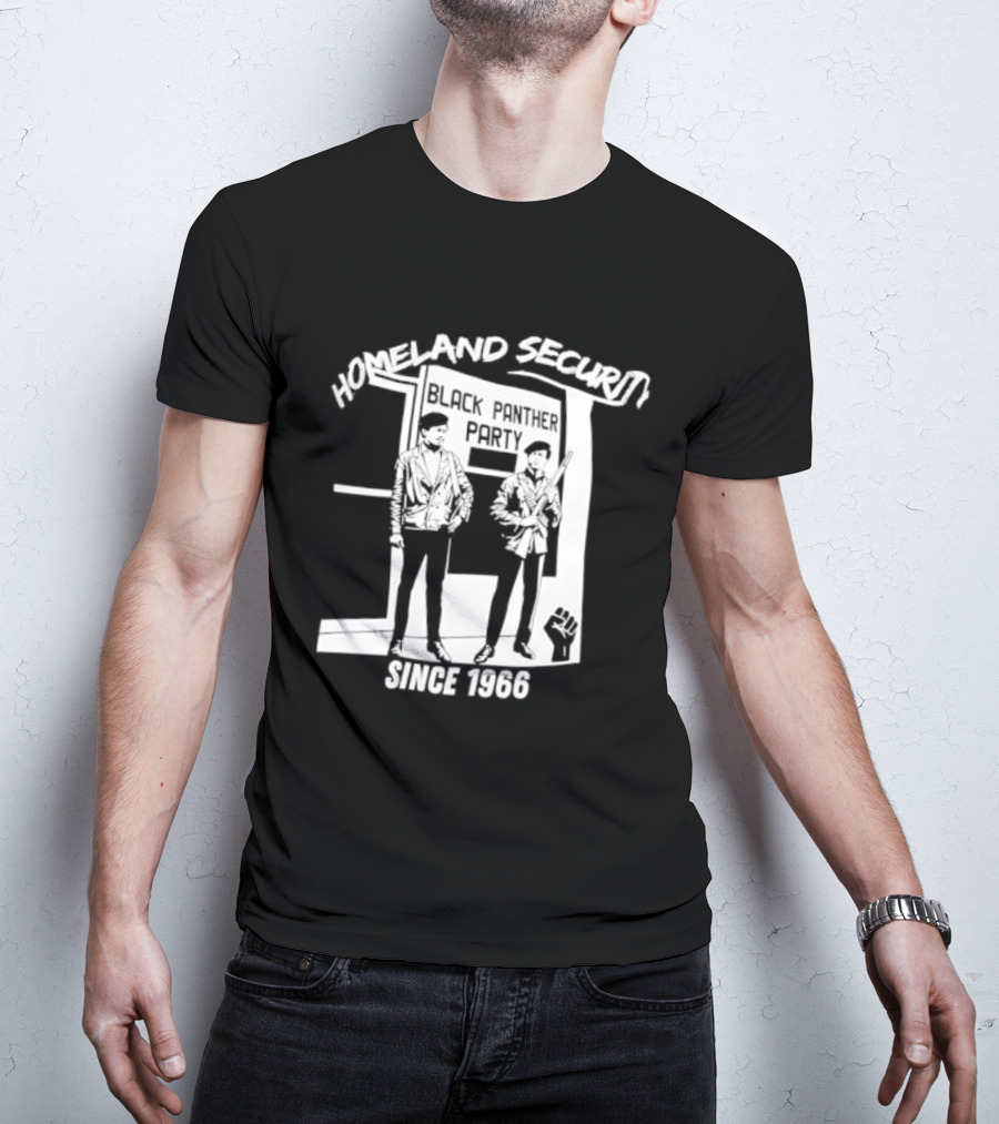HomeLand Security Since 1966 Black Panther Party T-Shirt