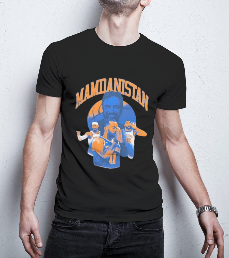 MAMDANISTAN Jalen Brunson New York Knicks Basketball Fan T-Shirt