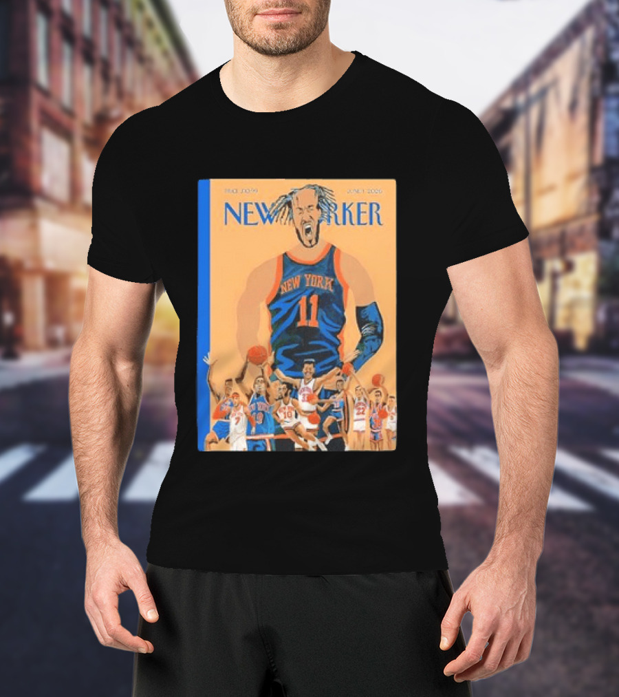 Jalen Brunson New York Knicks June 2026 New Yorker Edition Featuring Basketball Highlights T-Shirt