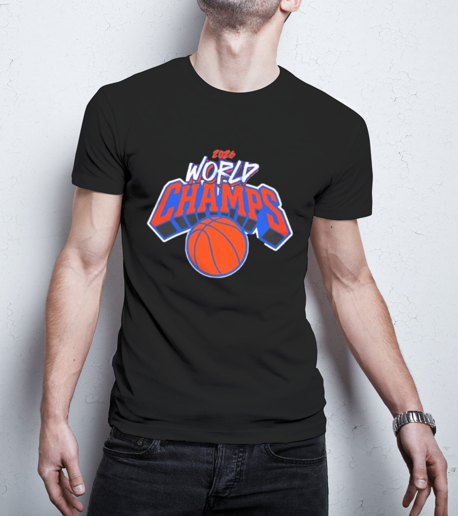 2026 World Champs New York Knicks Basketball T-Shirt