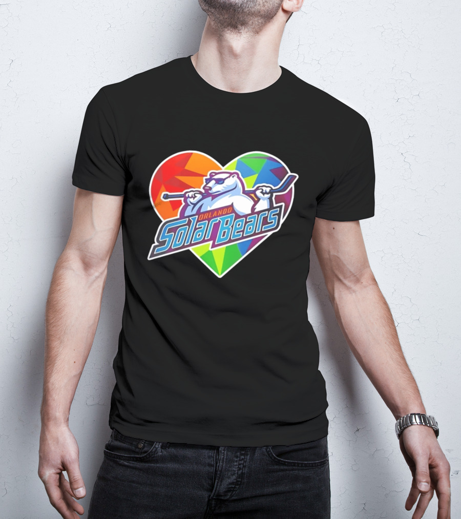 Orlando Solar Bears Pride Night 2026 Heart T-Shirt