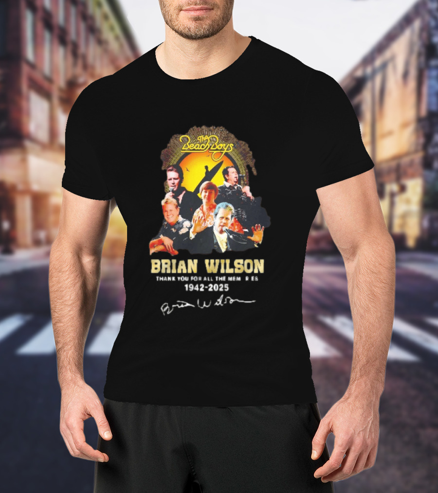 The Beach Boys Brian Wilson Thank You For All The Memories 1942 2026 T-Shirt