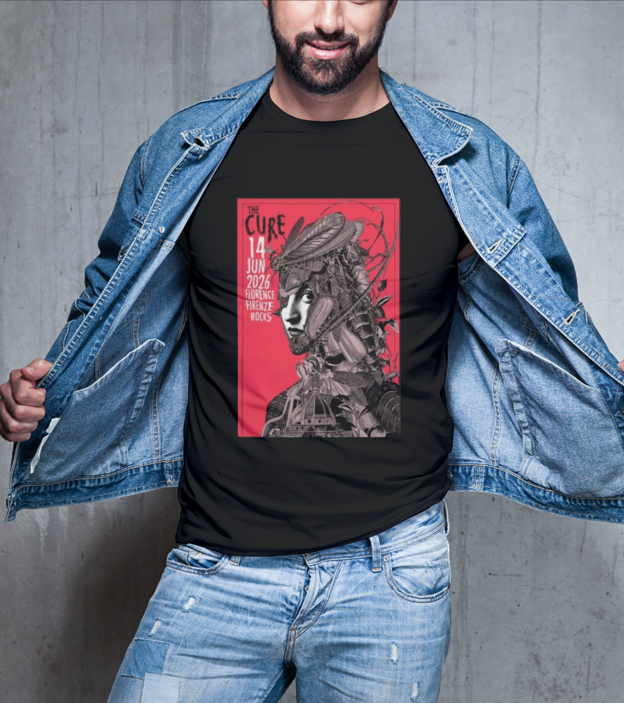 The Cure Florence Firenze Rocks June 14 2026 Festival T-Shirt