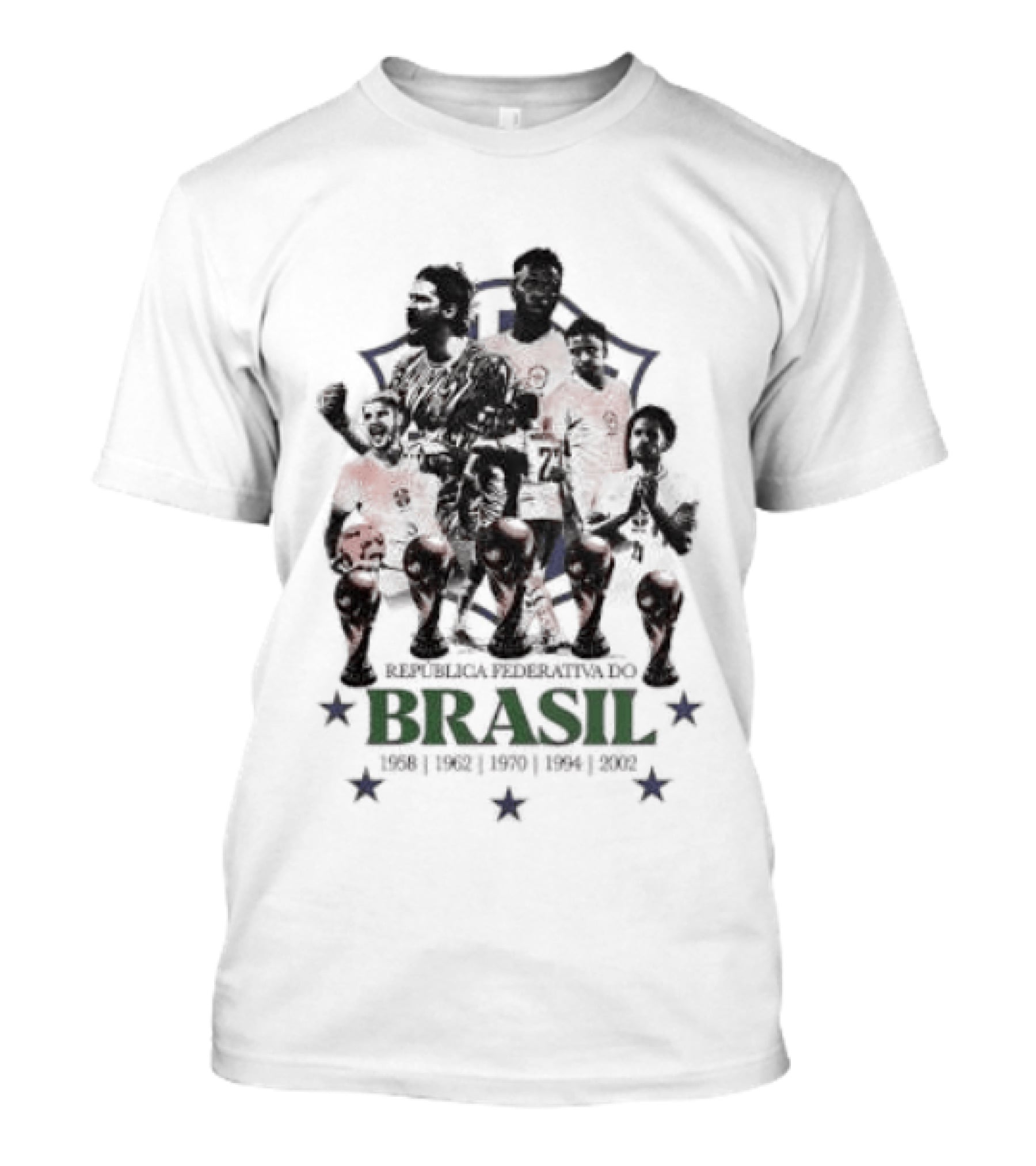 Brazil National Football Team Players República Federativa Do Brasil Stars T-Shirt