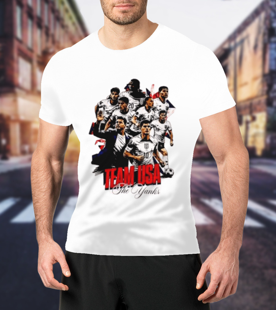 USMNT Christian Pulisic Mauricio Pochettino Team USA The Yanks T-Shirt