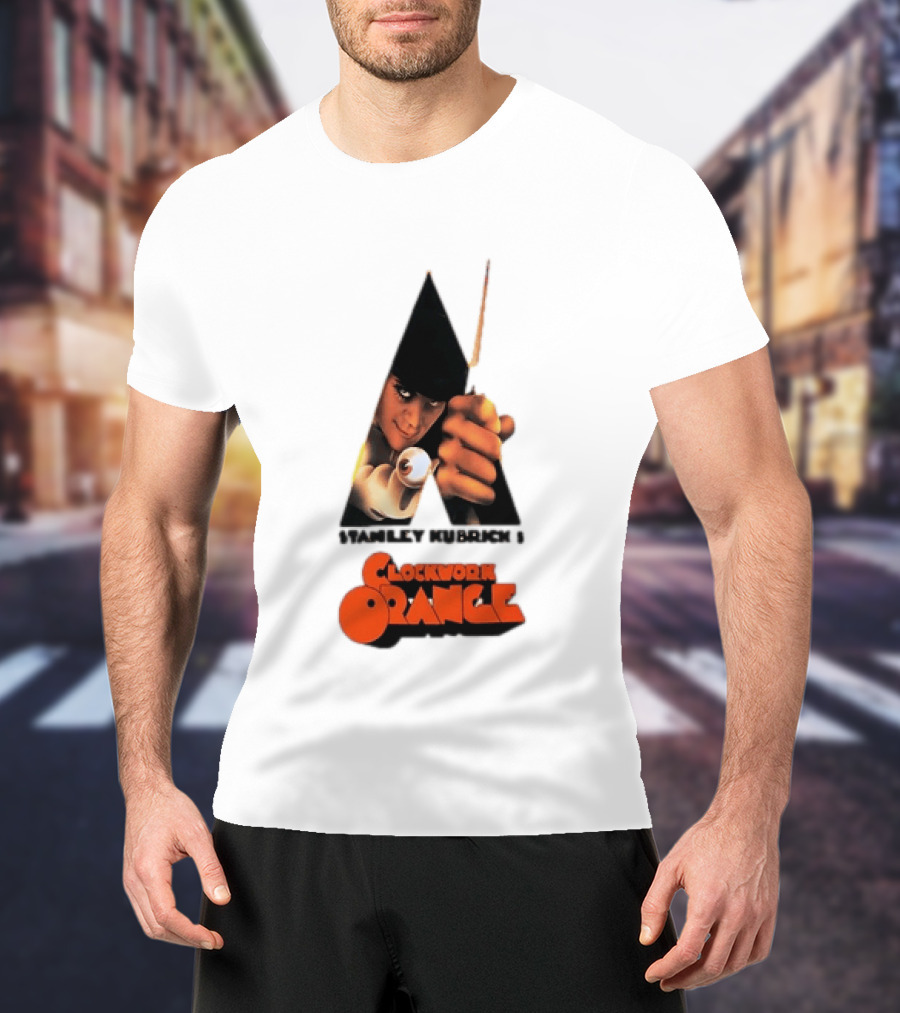 Stanley Kubrick's A Work Orange Alex DeLarge Iconic Film T-Shirt