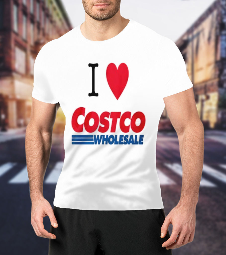 I Love Costco Wholesale Red Heart T-Shirt