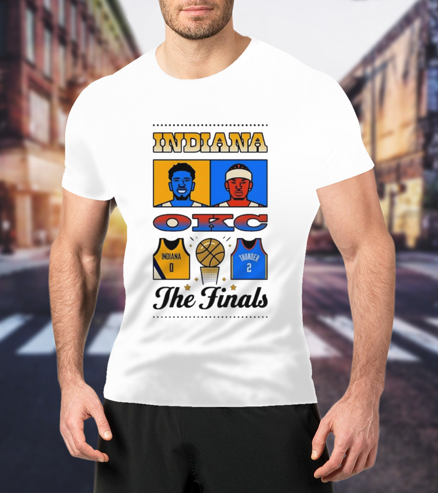 Indiana OKC Basketball The Finals Faceoff T-Shirt