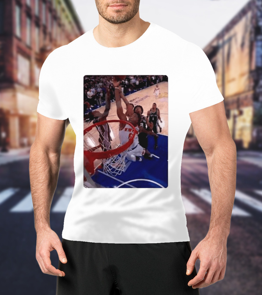 OG Anunoby Laocoon Knicks Game 4 Basketball Moment T-Shirt