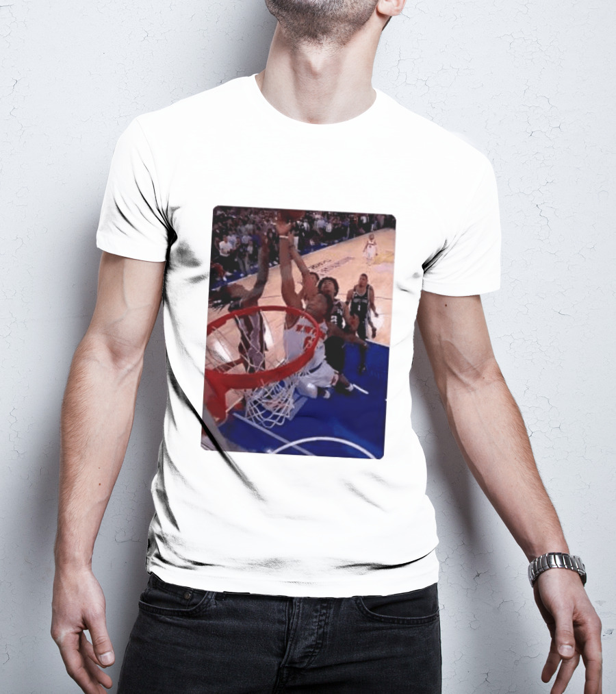 OG Anunoby Laocoon Knicks Game 4 Basketball Moment T-Shirt