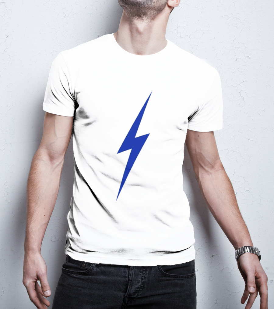 OKC Lightning Bolt Blue Power Energy T-Shirt