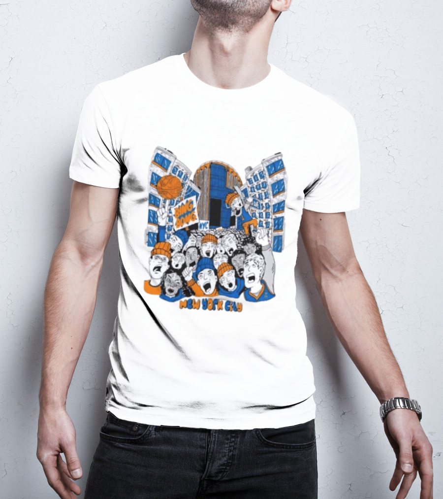 New York Knicks Bing Bong NYC New York City Basketball Fans Celebration T-Shirt