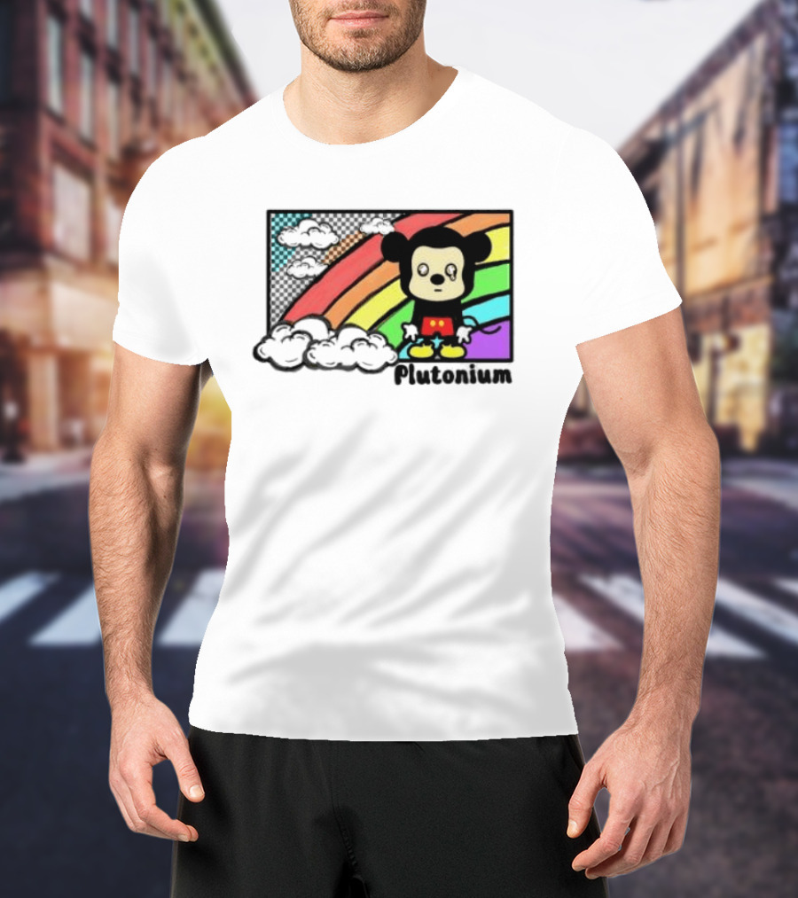 Rainbow Tears Plutonium Pride Mickey Mouse T-Shirt