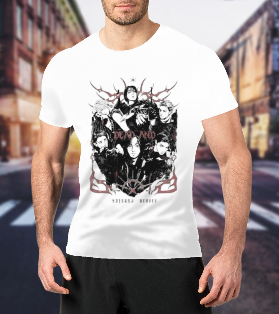 Xdinary Heroes Dead And Ordinary Heroes Dark Red Symbolic T-Shirt