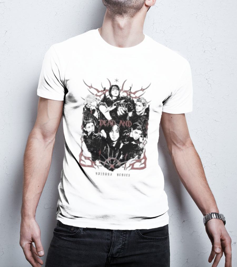 Xdinary Heroes Dead And Ordinary Heroes Dark Red Symbolic T-Shirt