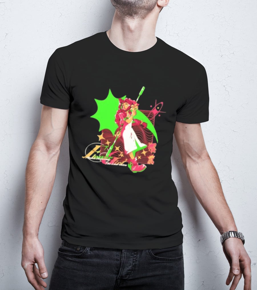 Aerith Gainsborough Final Fantasy VII Flower Girl Planet Protector Last Cetra Fantasy Art Nouveau T-Shirt