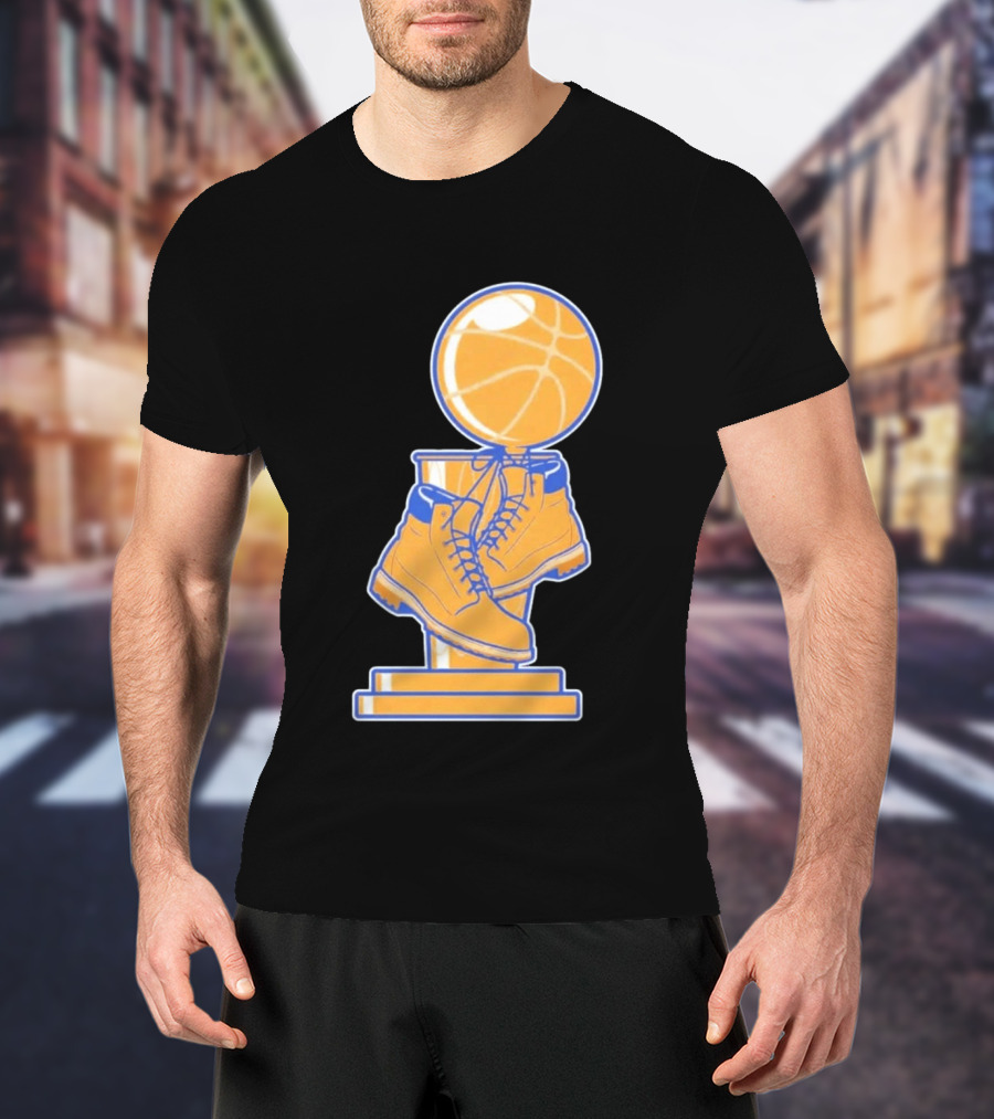 NY Basketball Trophy Timberland Boots T-Shirt
