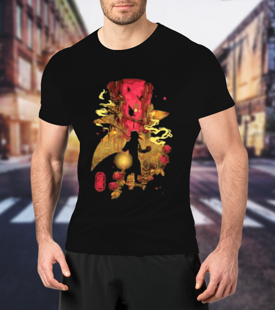 Plague Doctor Big Ben Lantern Crow Skull Roses London T-Shirt