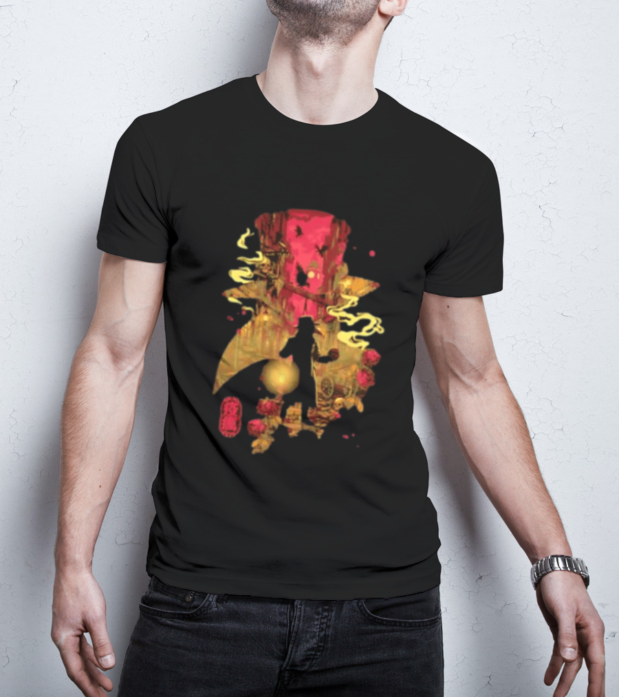 Plague Doctor Big Ben Lantern Crow Skull Roses London T-Shirt