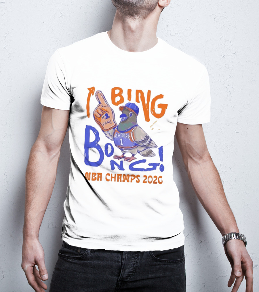 New York Pigeon BING BONG #1 Fan NBA Champs 2026 T-Shirt
