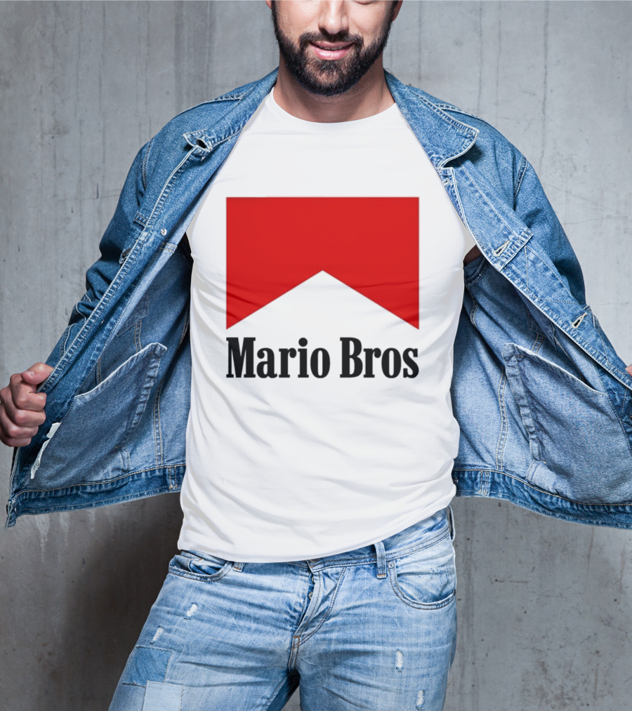 Mario Bros Red Banner T-Shirt