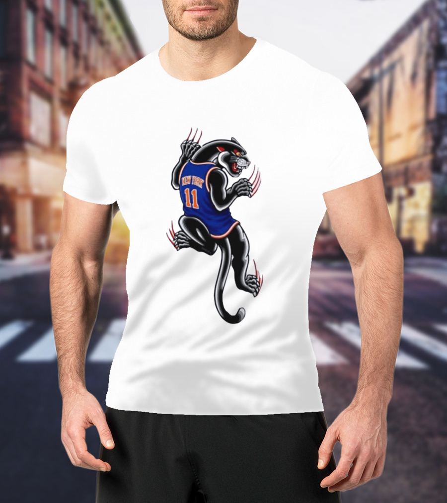 New York 11 Panther Clawing Back Sports Jersey T-Shirt