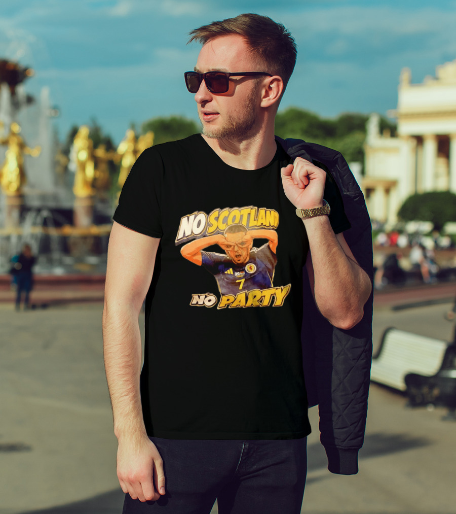 No Scotland No Party Soccer Celebration T-Shirt