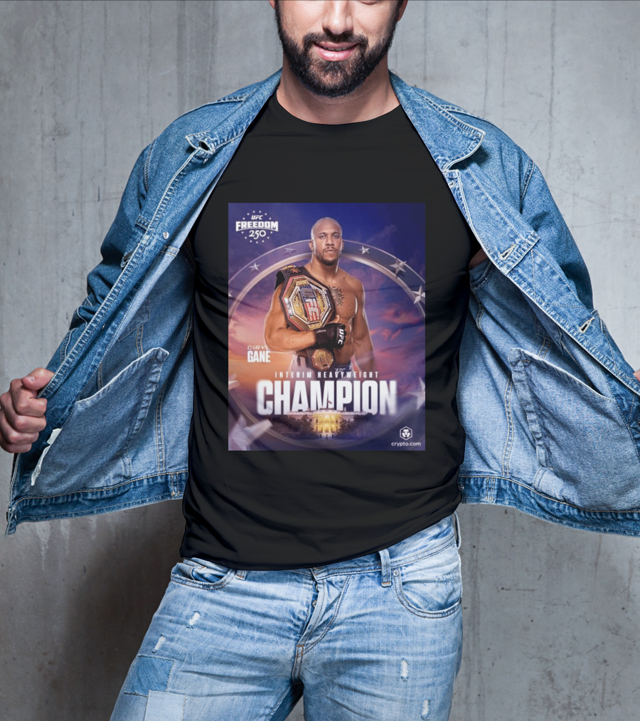 UFC Freedom 250 Ciryl Gane Interim Heavyweight Champion Crypto.com T-Shirt