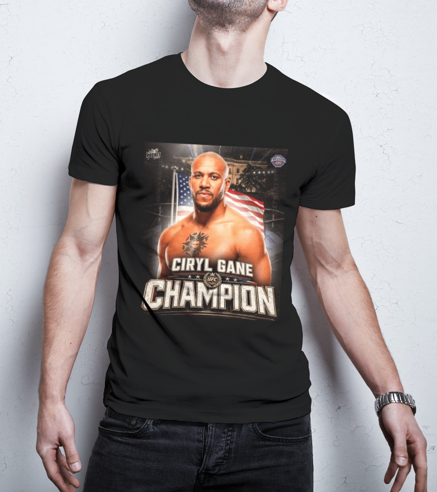 Ciryl Gane Champion UFC American Pride T-Shirt