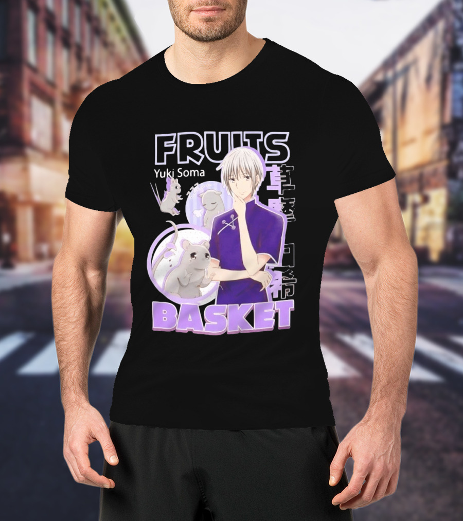 Fruits Basket Yuki Soma Kanji Mouse Transformation T-Shirt