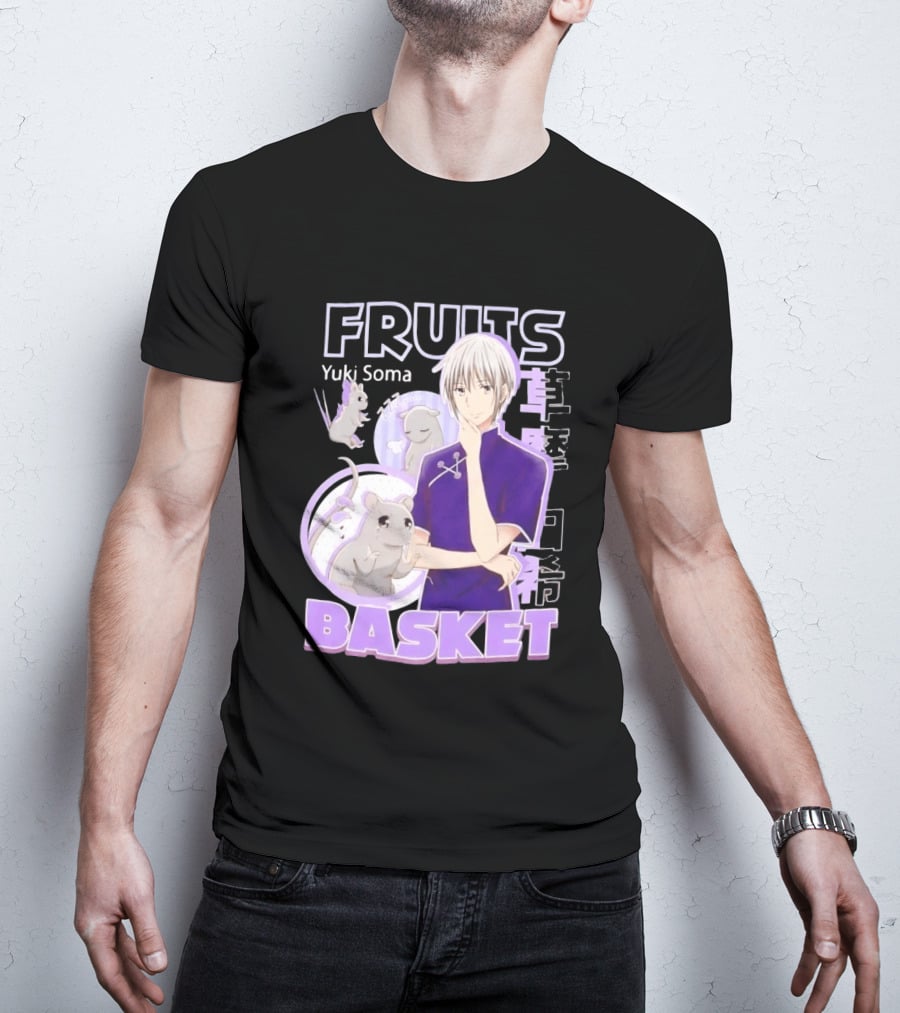 Fruits Basket Yuki Soma Kanji Mouse Transformation T-Shirt
