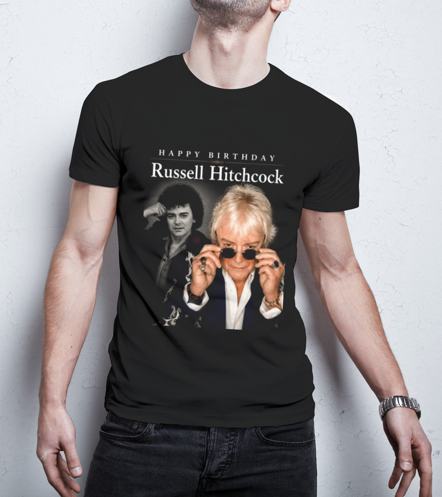 Happy Birthday Russell Hitchcock Iconic Music Celebration T-Shirt