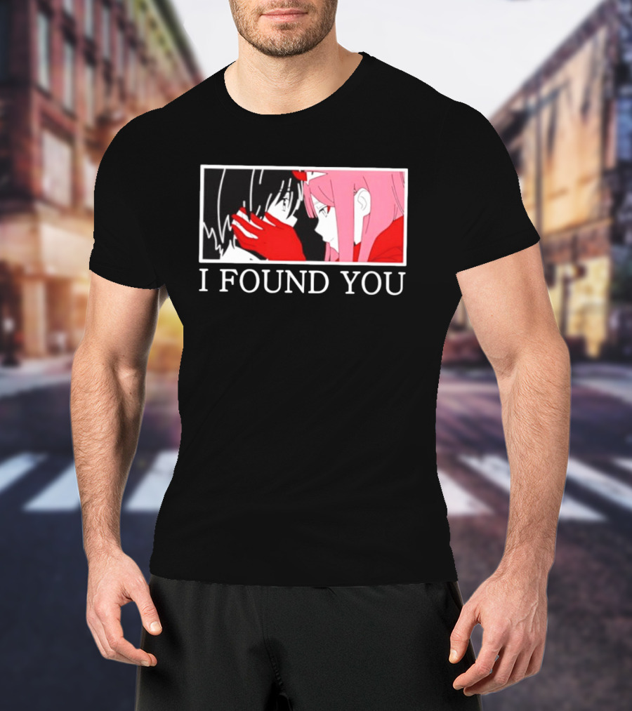 Hiro Zero Two Darling In The Franxx I Found You Anime Manga Pair Scene T-Shirt