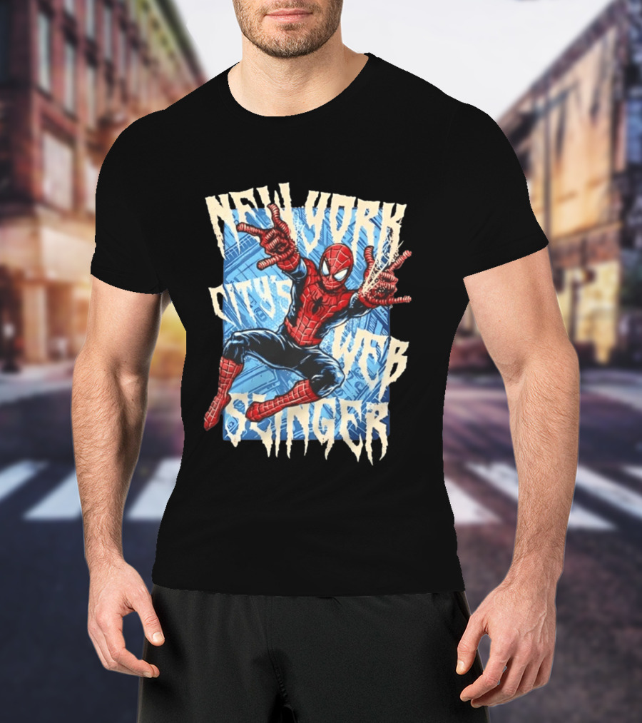 New York City's Web Slinger Spider Man T-Shirt
